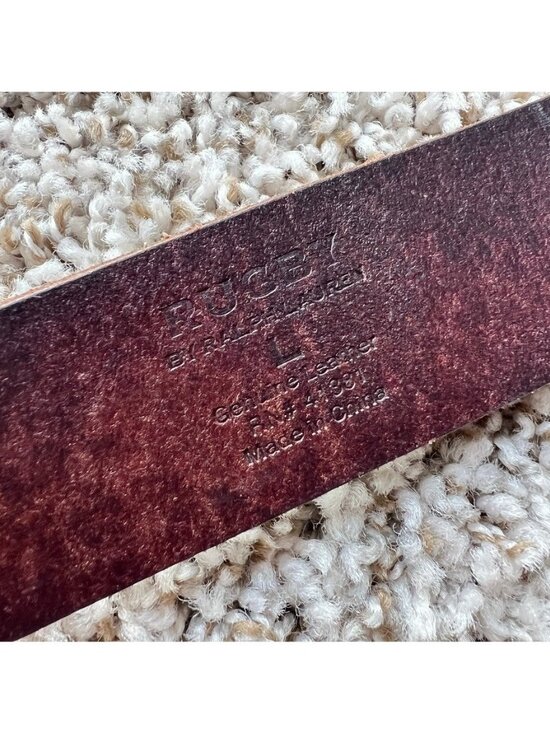 RUGBY Ralph Lauren Brown Preppy Leather Womens Belt Large main image 8